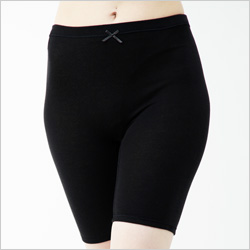 綿100% 3分丈ボトム