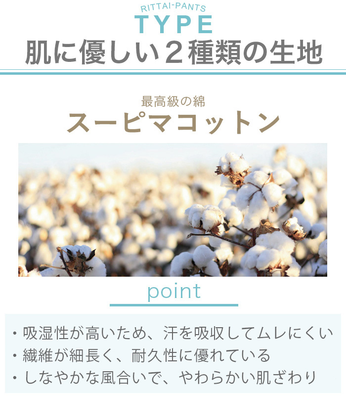 スーピマコットン超立体ショーツ