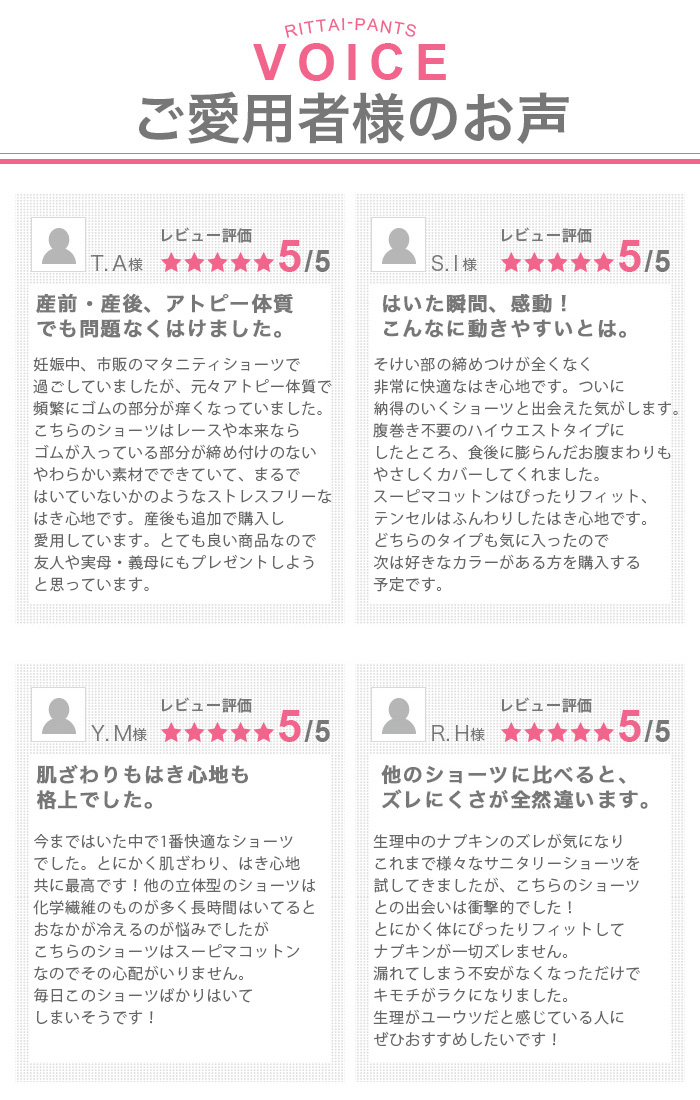 超立体ショーツの口コミ