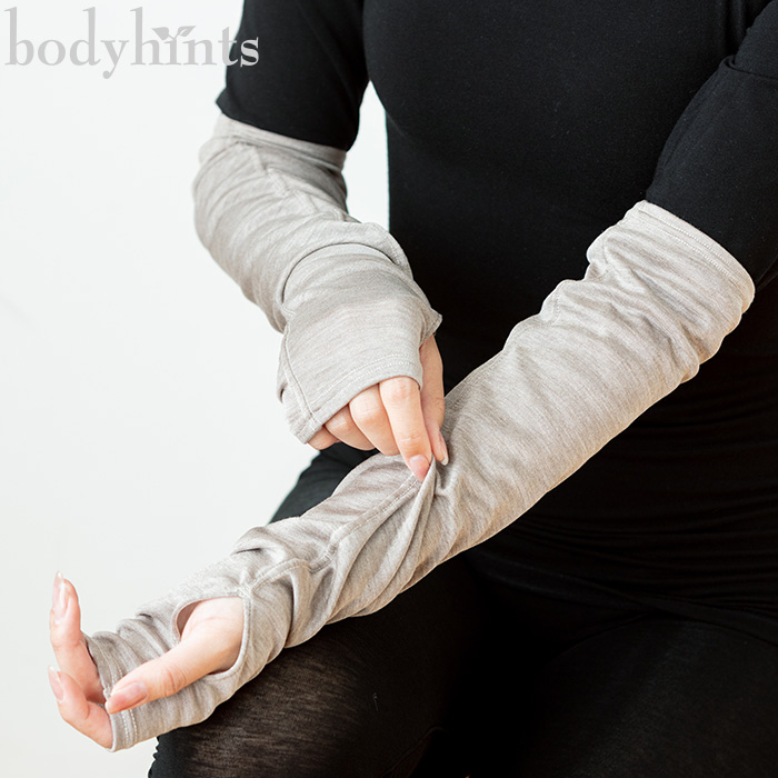 シルク100%アームカバー