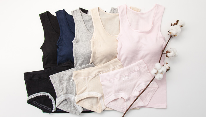 綿100%ガーゼインナー