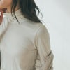 【おうちで洗えるシルク100％】 ハイネック長袖インナー
