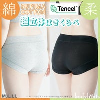 超立体ショーツ 素材はき比べ 2枚セット 福袋 スーピマコットン＆テンセル