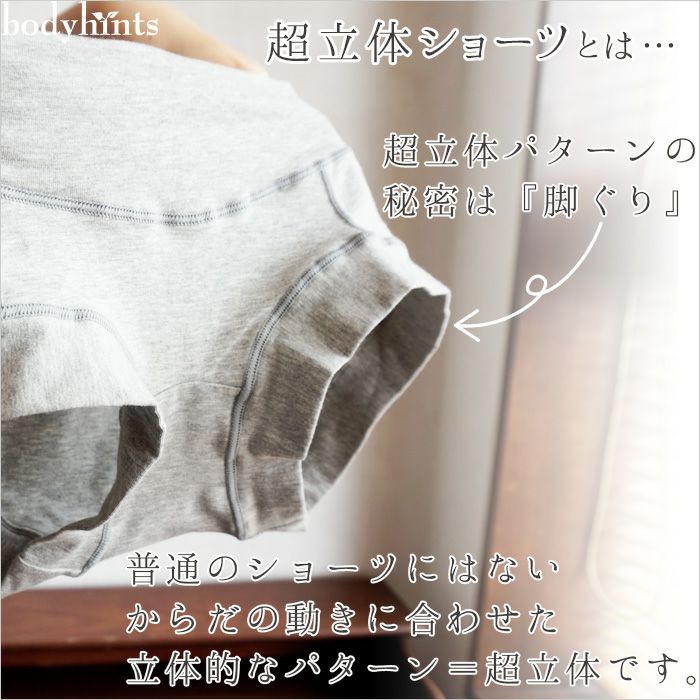 テンセル超立体ショーツ 3枚セット レギュラー丈