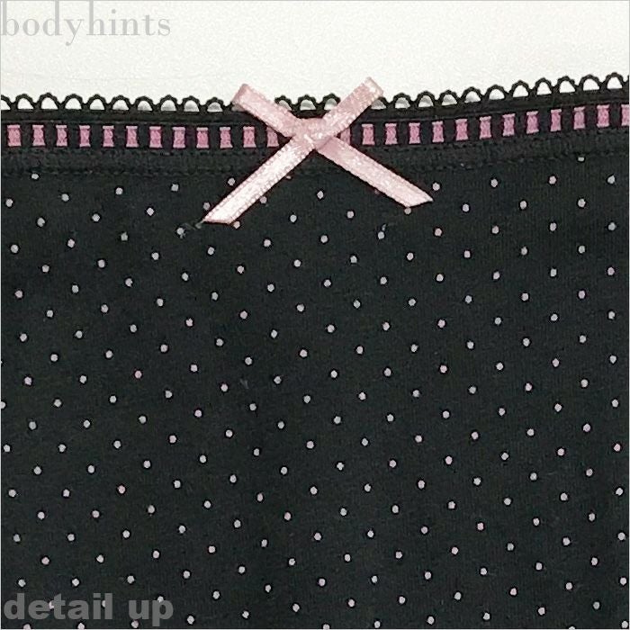 【夜用/ロングシート】 サニタリーショーツ（生理用パンツ）ピンドット柄