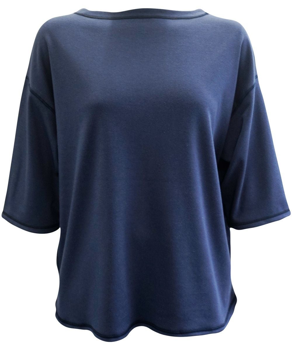 フィラゲンスムース 保湿ルームウェア トップス　ネイビー